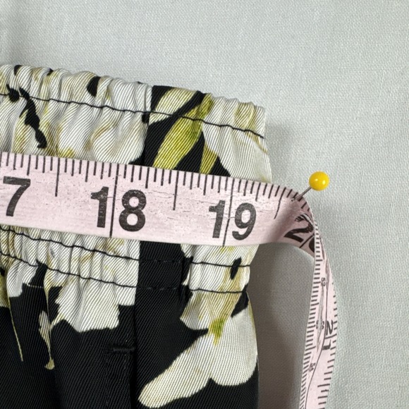 H&M Wide Leg Pants Womens XL Black White Relaxed Party Casual Travel Packable - Picture 13 of 14